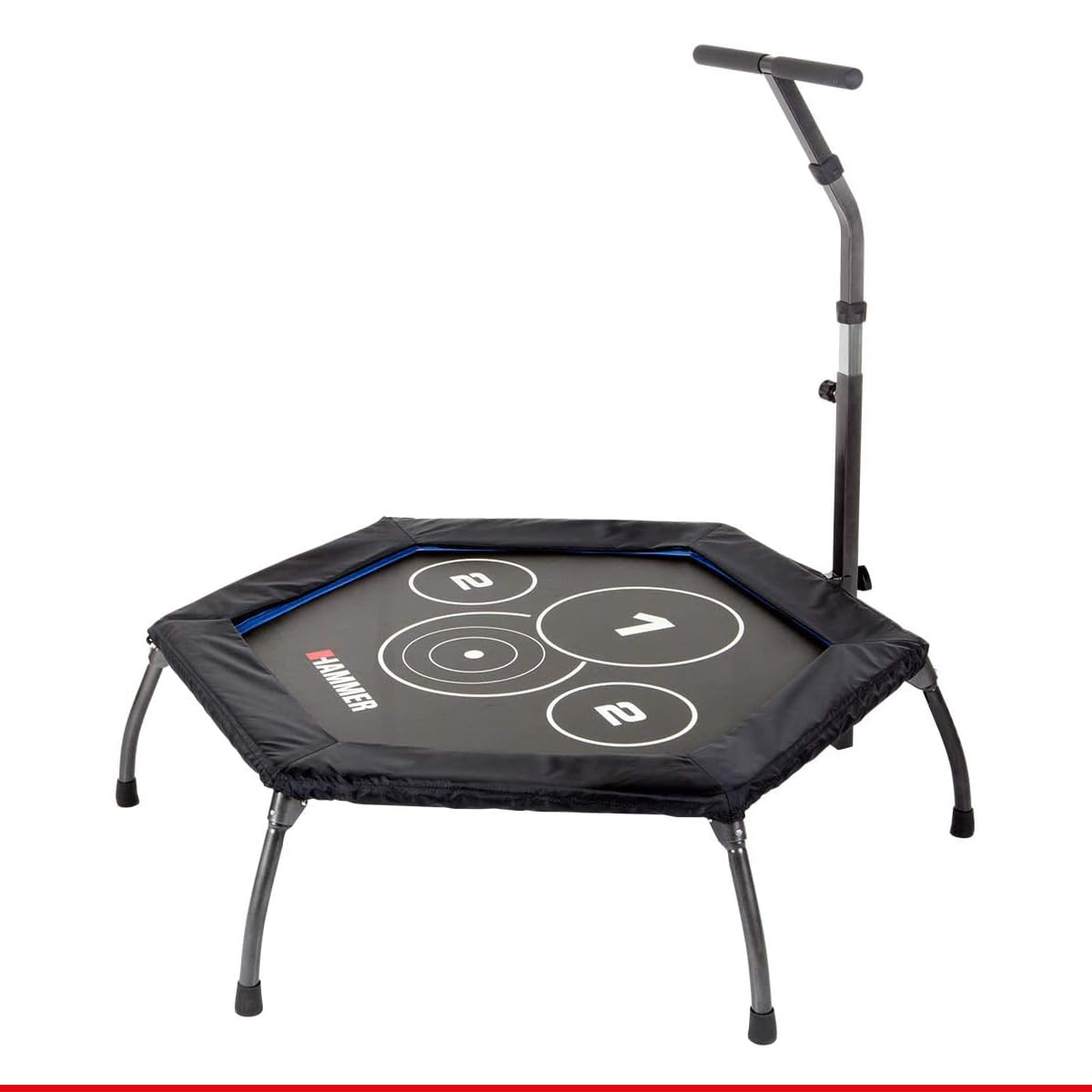 HAMMER Fitness-Trampolin | 98cm Fläche | Höhenverstellgriff | Max 130kg